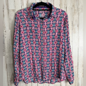 Rock 47 for Wrangler‎ Women’s Multicolor Floral Print Rodeo Shirt Size XL